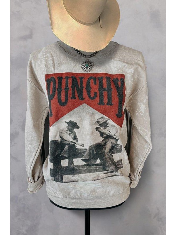 Bleached Punchy Cowboy Sweatshirt